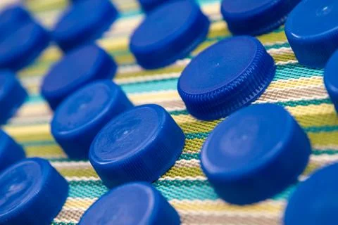 Plastic lids Stock Photos