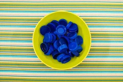 Plastic lids Stock Photos