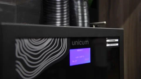 Plastic lids on vending coffee machine Stock Footage 237462784