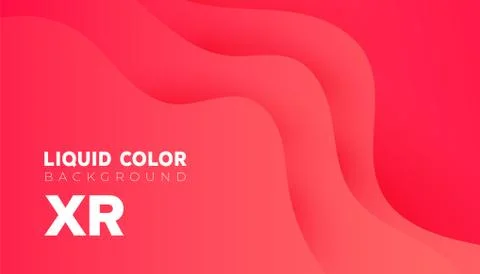 Plastic liquid gradient waves sale banner template Stock Illustration