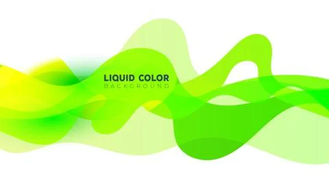Plastic liquid gradient waves sale banner template Stock Illustration