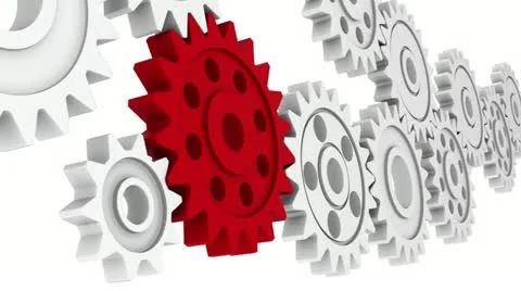 Plastic Loop Gear Stock Footage 12560373