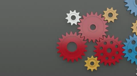 Plastic Loop Gear 스톡 동영상 12560402