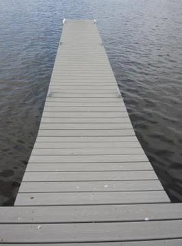 Plastic Lumber Dock Stock Photos