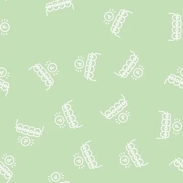 Plastic material tooth braces line seamless pattern Illustrazione stock