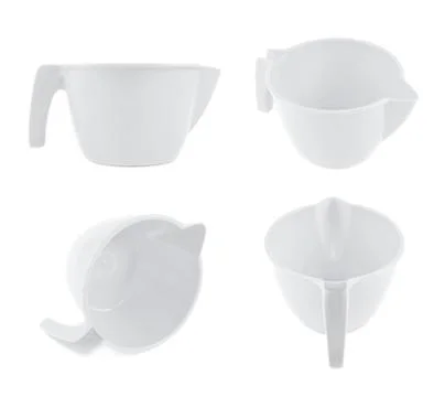 Plastic measuring cup isolated Stock Photos
