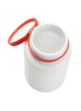 Plastic medicine bottle Stock Photos