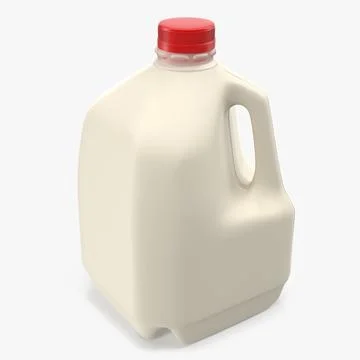 Plastic Milk Bottle Generic ~ 3D Model #90995836