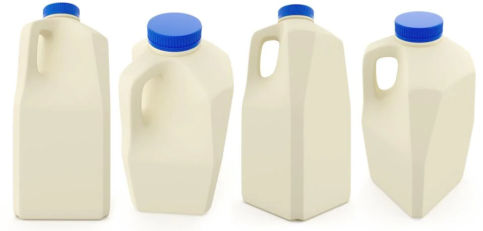 Plastic milk bottle Stock Illustration