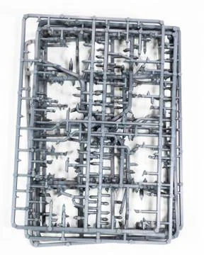 Plastic Model Kit Sprue Stock Photos