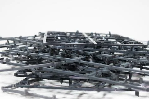Plastic Model Kit Sprue Stock Photos