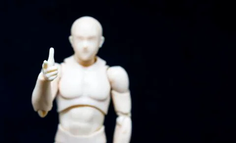 Plastic Model lifting arm Stock Photos