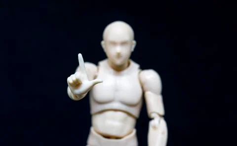 Plastic Model lifting arm Stock Photos
