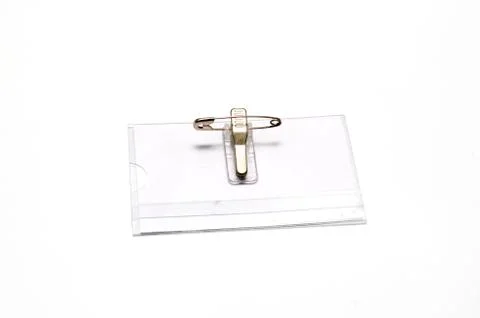 Plastic name tag Stock Photos