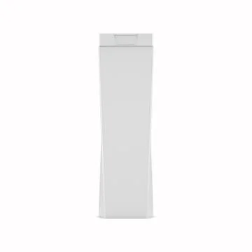 Plastic non-transparent bottle for shampoo, 3D illustration. Stock Photos