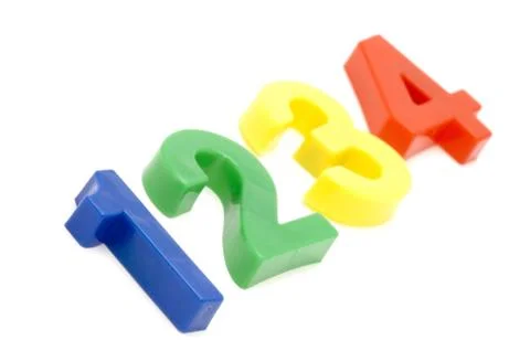 Plastic number Stock Photos