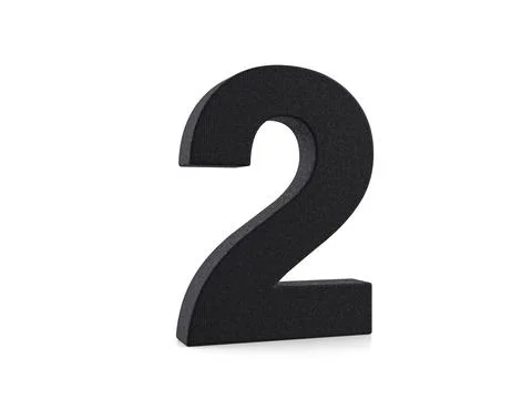 Plastic number two Stock Illustration