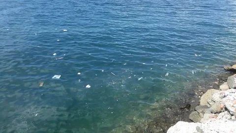 Plastic ocean Stock Footage 121253435