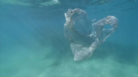 Plastic in the Ocean rubbish Stock Footage 68106790