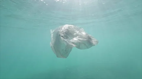 Plastic in the Ocean rubbish Stock Footage 68106815