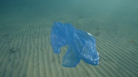 Plastic in the ocean, sea Stock Footage 90683023