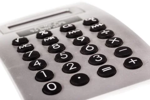 Plastic office calculator Stock Photos