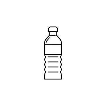 Plastic oil bottle icon. Element of bottle for mobile concept and web apps. Thin Stock Illustration
