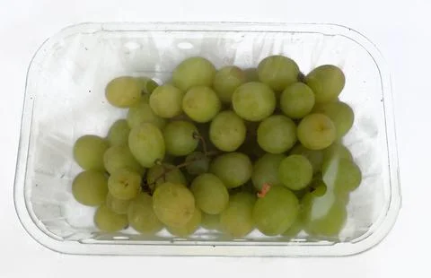 Plastic  package for grapes Stock Photos