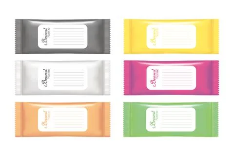 Plastic package on a white background Stock Illustration