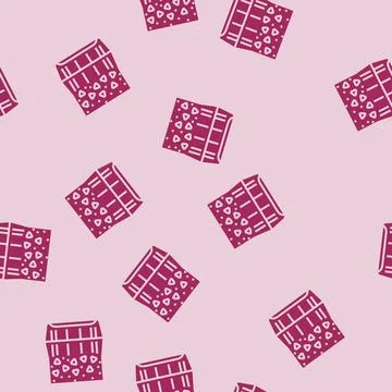 Plastic packaging breaking into microplastics glyph seamless pattern Illustrazione stock