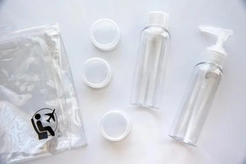 Plastic packaging mock up Stock Photos