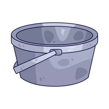 Plastic pail illustration Stock Illustration