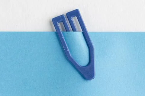 Plastic paper clip Stock Photos