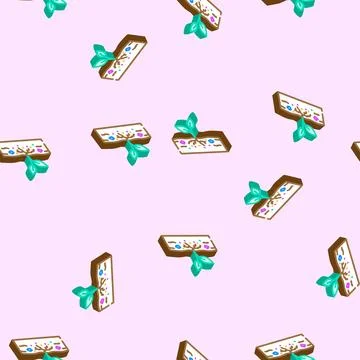 Plastic particles soil isometric icon seamless pattern Stock Illustration