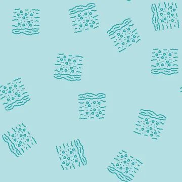 Plastic particles soil line seamless pattern Stock Illustration