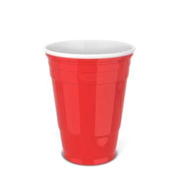 Plastic party cup Illustrazione stock