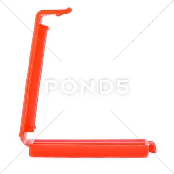 Plastic peg pin isolated over the white background Stock Photos