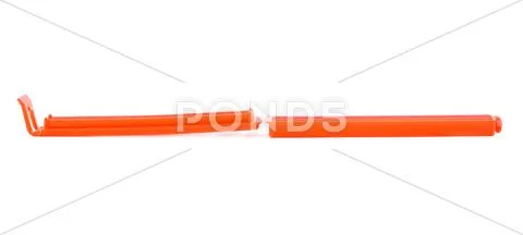 Plastic peg pin isolated over the white background Stock Photos