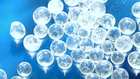 Plastic Pellets Representing Microplastic Pollution, Vidéo 285723983