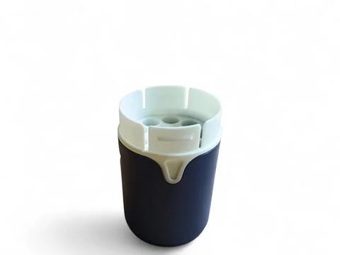 Plastic Pencil Sharpener Container Isolated on White Background Stock Photos