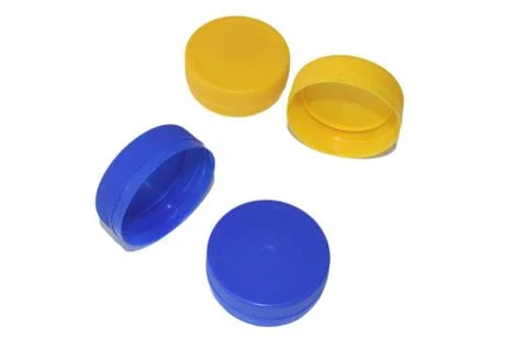 Plastic pet bottles cap closures 写真素材