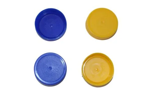 Plastic pet bottles cap closures Stock-Fotos