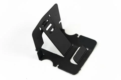 Plastic phone holder isolated on white background Stock-Fotos