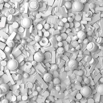 Plastic pieces background vector texture Stock Illustration