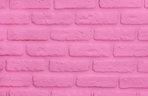 Plastic pink bricks background. Modern trendy texture Stock Photos