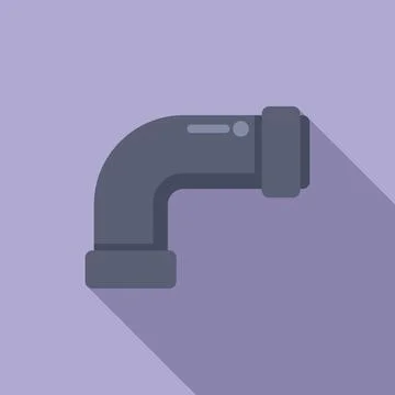 Plastic pipe fitting with gasket is connecting two pipes Stock Illustration