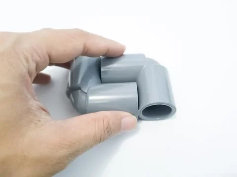 Plastic pipe isolated Stock Photos