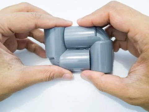 Plastic pipe isolated Stock Photos