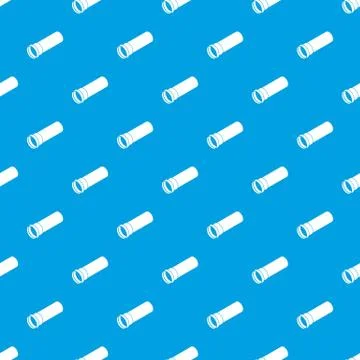 Plastic pipe pattern vector seamless blue Stock Illustration
