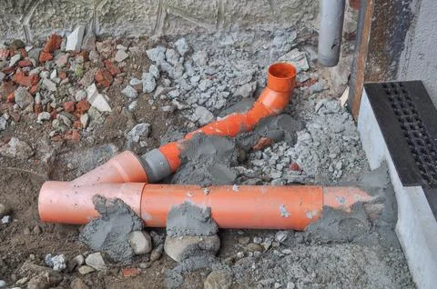 Plastic pipe Stock-Fotos